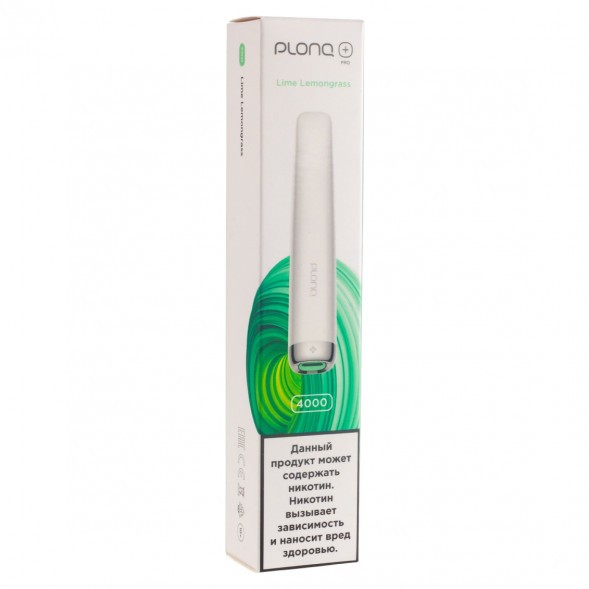 PLONQ PLUS PRO - Лайм Лемонграсс (Lime Lemongrass, 4000 затяжек) купить в Волгограде