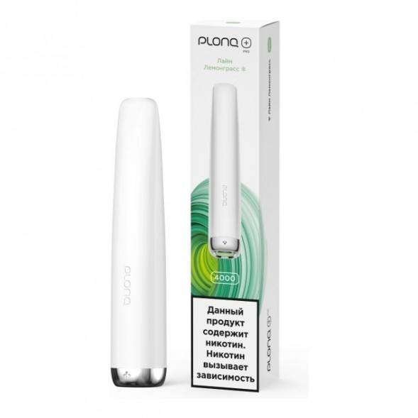 PLONQ PLUS PRO - Лайм Лемонграсс (Lime Lemongrass, 4000 затяжек) купить в Волгограде