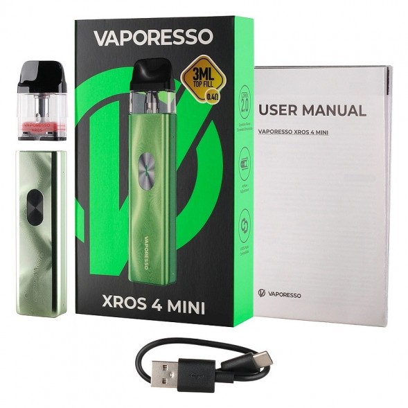 Электронная сигарета Vaporesso XROS 4 Mini - Ice Green (Зелёный Лёд) купить в Волгограде