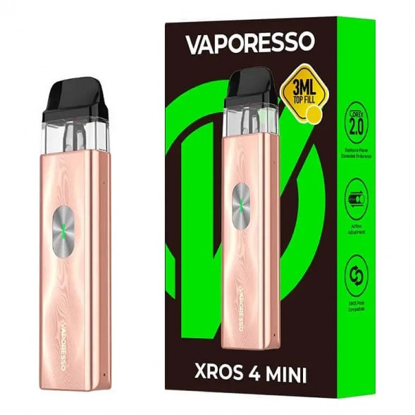 Электронная сигарета Vaporesso XROS 4 Mini - Champagne Gold (Золотое Шампанское) купить в Волгограде