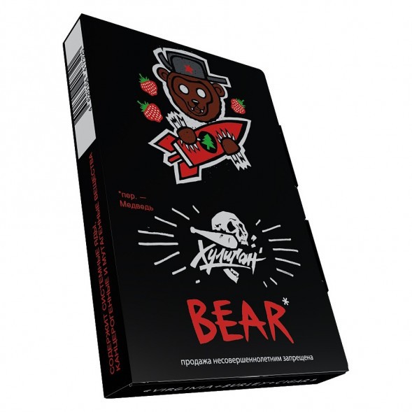 Табак Хулиган - BEAR (Клубника с Ёлкой, 25 грамм) купить в Волгограде