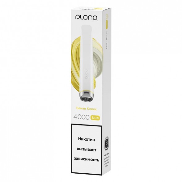 PLONQ PLUS PRO - Банан Кокос (Banana Coconut, 4000 затяжек) купить в Волгограде
