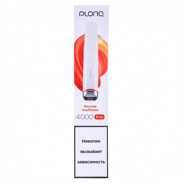 PLONQ PLUS PRO - Кислая Клубника (Sour Strawberry, 4000 затяжек) купить в Волгограде