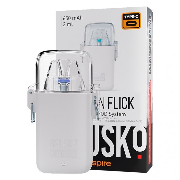 Электронная сигарета Brusko - Minican Flick (Белый) купить в Волгограде