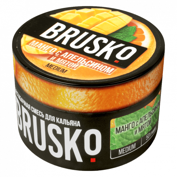Смесь Brusko Medium - Манго с Апельсином и Мятой (50 грамм) купить в Волгограде