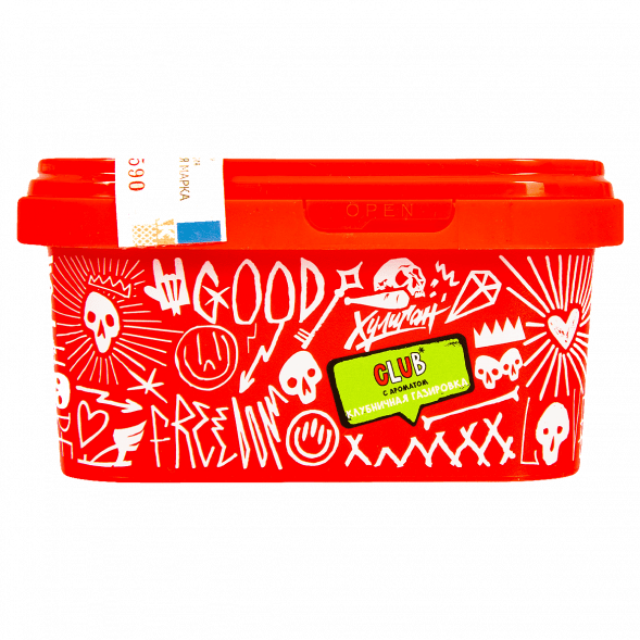 Табак Хулиган - CLUB (Клубничная Газировка, 200 грамм) купить в Волгограде