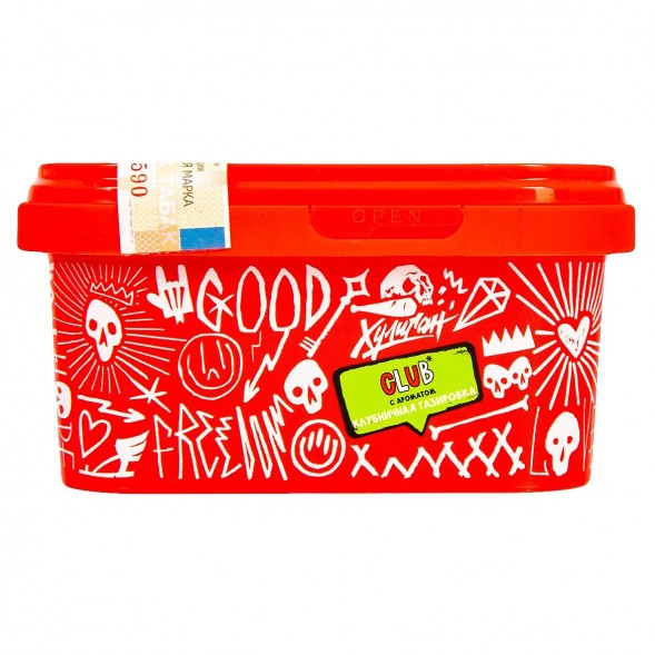 Табак Хулиган - CLUB (Клубничная Газировка, 200 грамм) купить в Волгограде