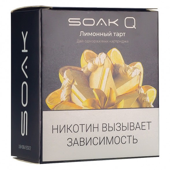 Картридж SOAK Q - Лимонный Тарт (1500 затяжек х 2 шт.) купить в Волгограде