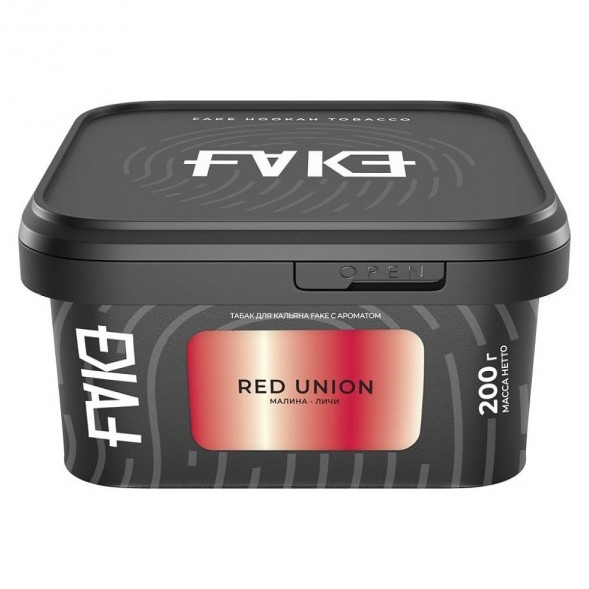 Табак FAKE - Red Union (Малина и Личи, 200 грамм) купить в Волгограде