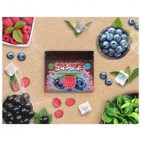 Смесь Blaze Medium - Berry Mint Crush (Лесные ягоды с мятой, 50 грамм) купить в Волгограде
